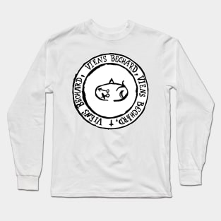 Dark and Gritty Seal of Bechard (black on white) Long Sleeve T-Shirt